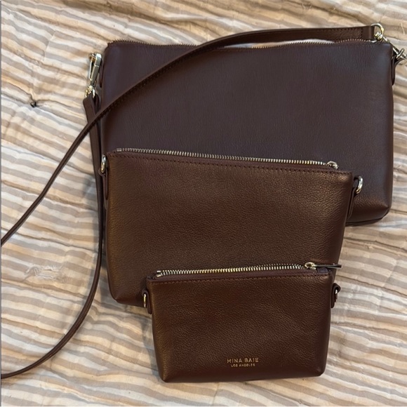 Mina Baie Mia Pouch Set Coco color - Picture 1 of 6